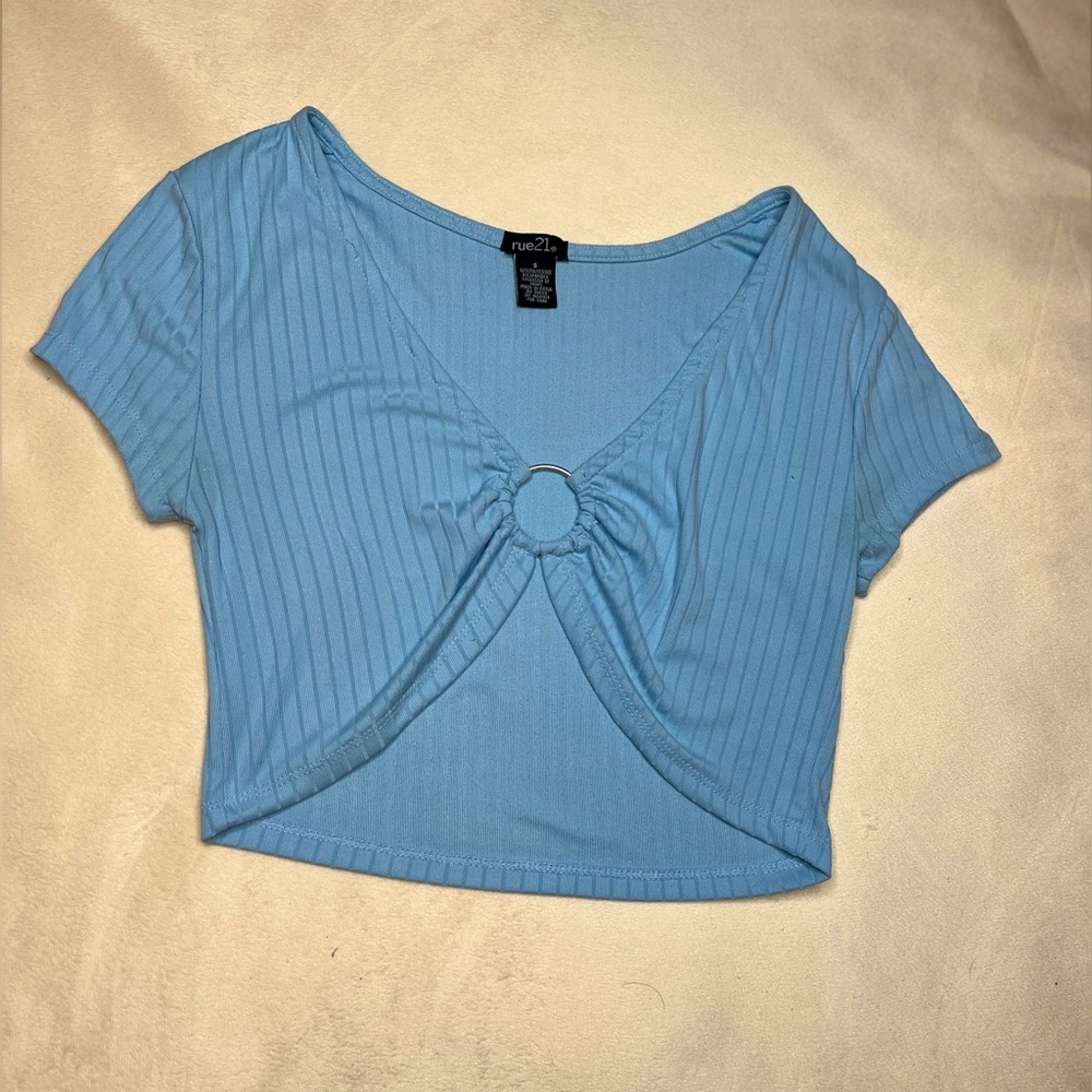 Blue Rue21 crop top